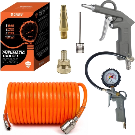 Pneumatische gereedschapset Renew Force 6-in-1 voor compressor