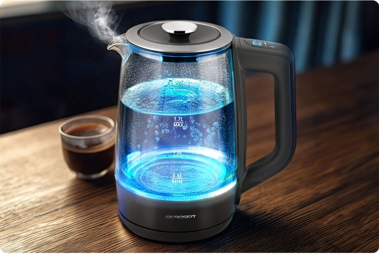 Elegante glaslook met LED-verlichting