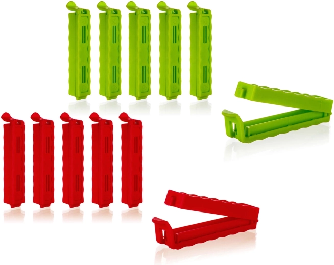 Zaksluitclips Culinaria 8,5 cm, 6 stuks (mix kleuren)