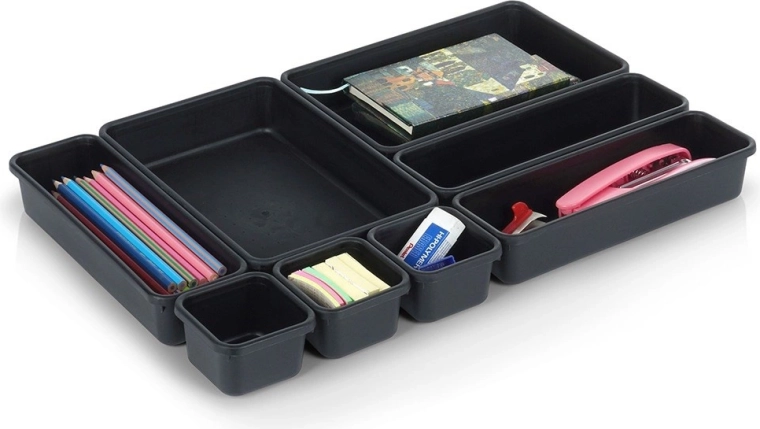 Vilde modulaire lade-organizer 8 stuks zwart
