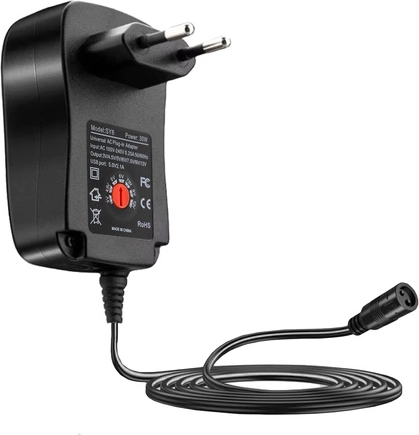 Compacte adapter met lange kabel voor comfortabel gebruik