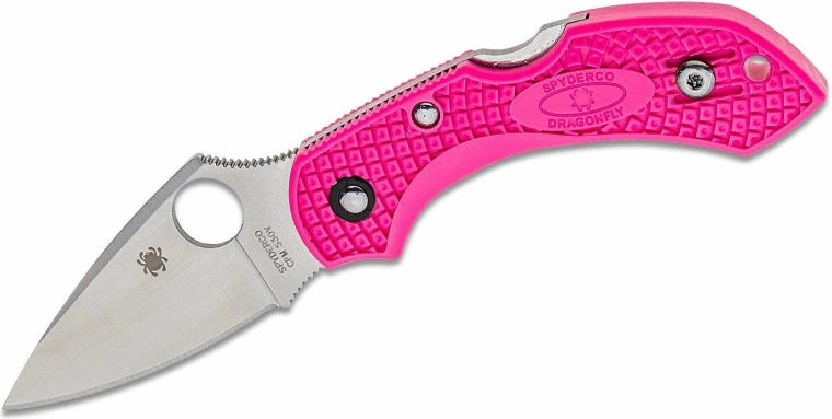 Spyderco Dragonfly 2 Pink zakmes 5,8 cm, satin, roze, FRN