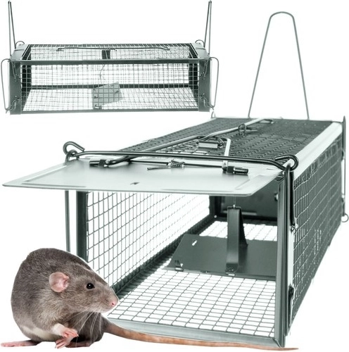 Levendvangkooi voor knaagdieren met automatische sluiting