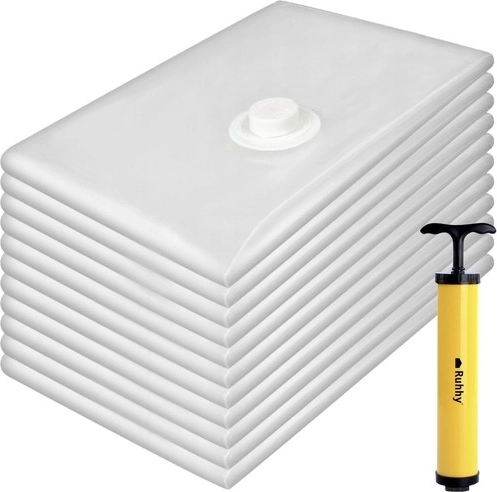 Set vacuümzakken 50 × 70 cm, 10 stuks met handpomp RUHHY