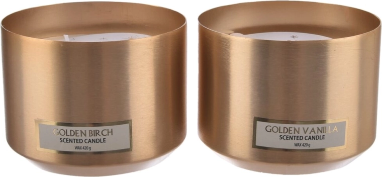 Geurkaars in blik Christmas goud 515 g