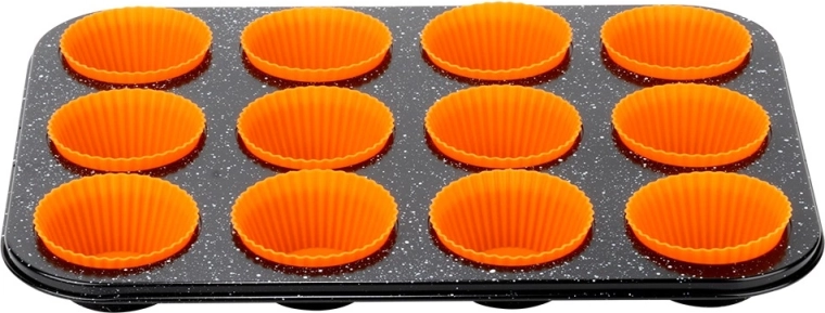 12 siliconen vormpjes voor herhaald gebruik