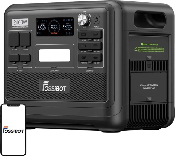 Laadstation Fossibot F2400 2400 W zwart