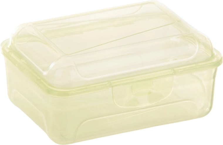 Lunchbox met kliksluiting 14 × 10 × 6,5 cm - 1 stuk