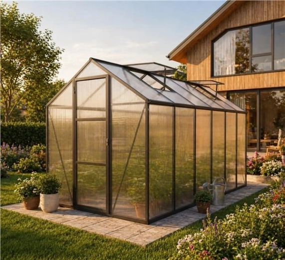 Ventilatieramen, dubbele deuren en waterafvoer voor maximaal comfort