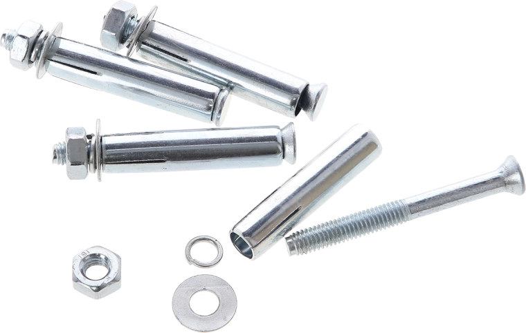 Eenvoudige montage met ankers in de set