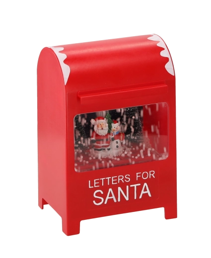 Decoratie én brievenbus voor “brieven aan de Kerstman”