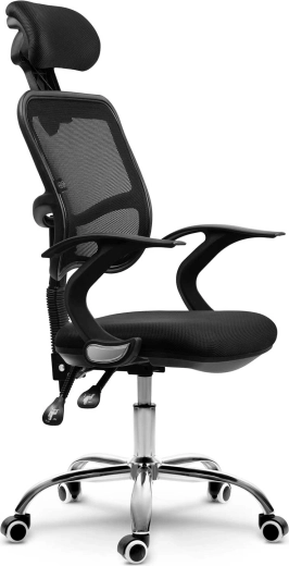 Verstelbare hoofdsteun en comfortabel zitvlak