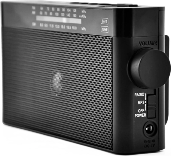 Draagbare retro AM/FM-radio met Bluetooth, USB en microSD