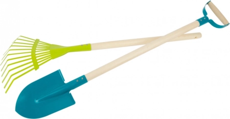 Small Foot kinderset tuingereedschap – spade en hark