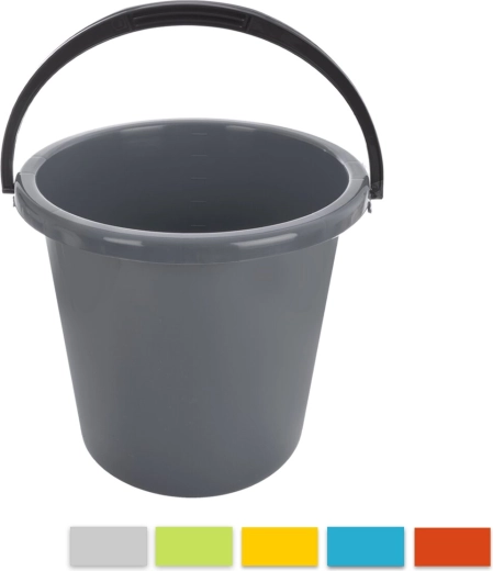Kunststof emmer Mamba 12 l, mix van kleuren