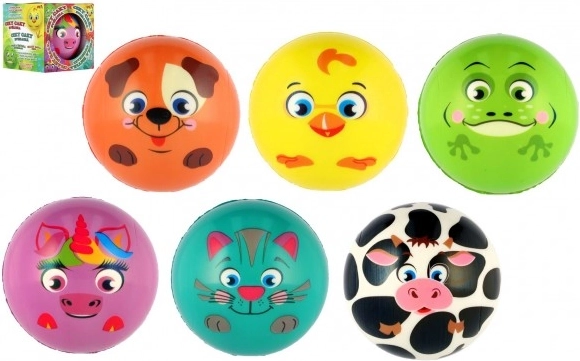 Ciky Caky gekke bal met dieren 10 cm