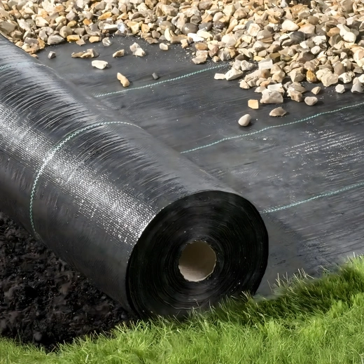 Langdurige onkruidbescherming onder mulch en grind