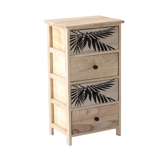 Ladekast ZOFIA met 4 laden 40 × 29 × 73 cm