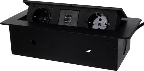 2× stopcontact + 2× USB in één module