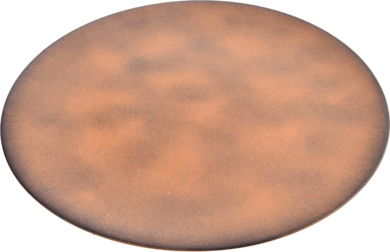 Rond serveerblad van UH-kunststof, roestkleurig, 33 cm