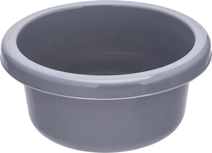Ronde plastic kom 31 cm 6,2 l grijs