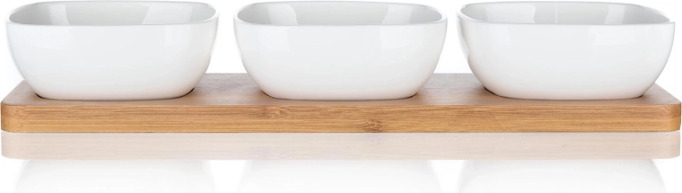 Elegante combinatie van porselein en bamboe