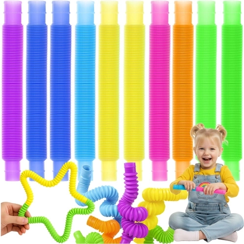 Kruzzel sensorische popbuisjes Montessori antistress - set van 10 stuks