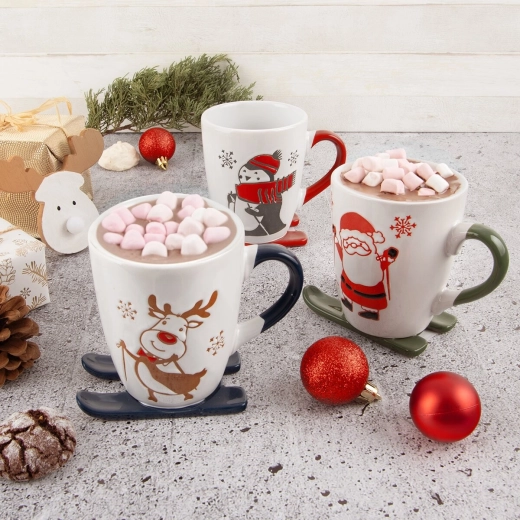 Mix van kerstmotieven voor een feestelijke sfeer