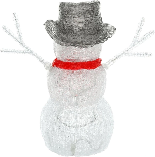 Klassiek kerstmotief van een sneeuwman