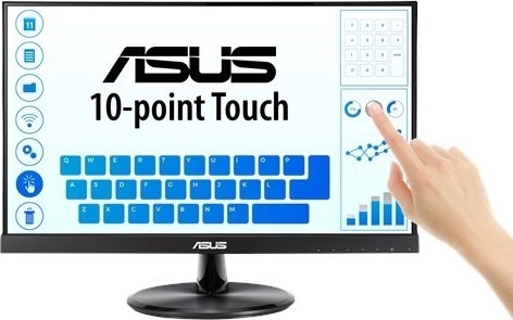 Monitor 21,5 inch FHD IPS Touchscreen 10P HDMI D-SUB USB Luidspreker