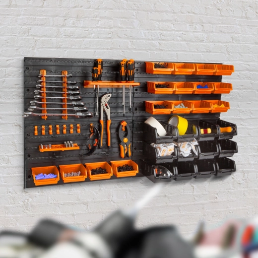 Wandorganizer voor gereedschap met 4 panelen van 47,5 × 27,2 cm