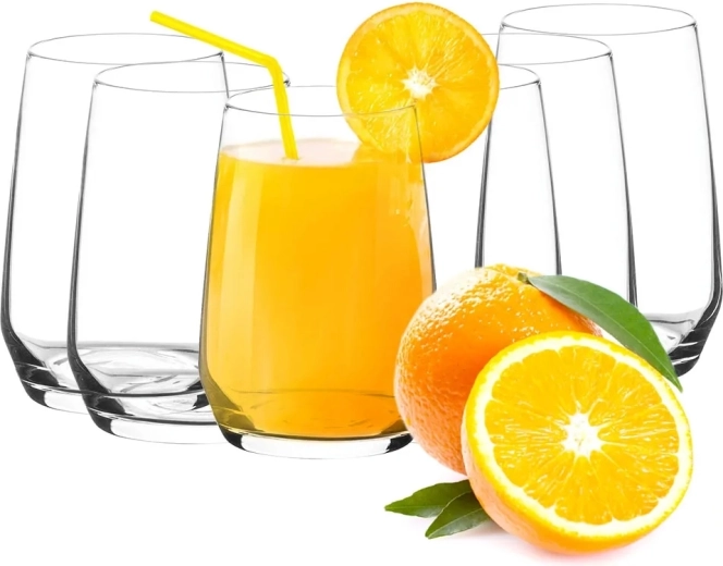 Rubin set van 6 heldere glazen 450 ml