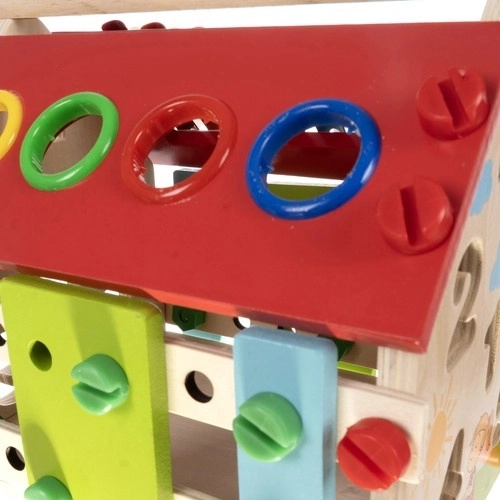 DIY-montage met schroeven en gereedschap in de verpakking