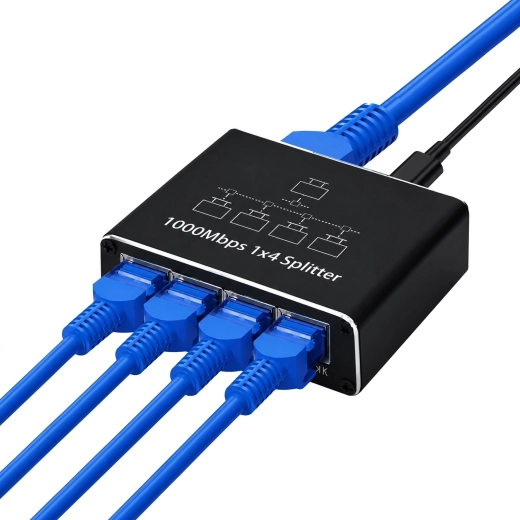 RENEW FORCE gigabit Ethernet-switch RJ45 1×4 USB‑C