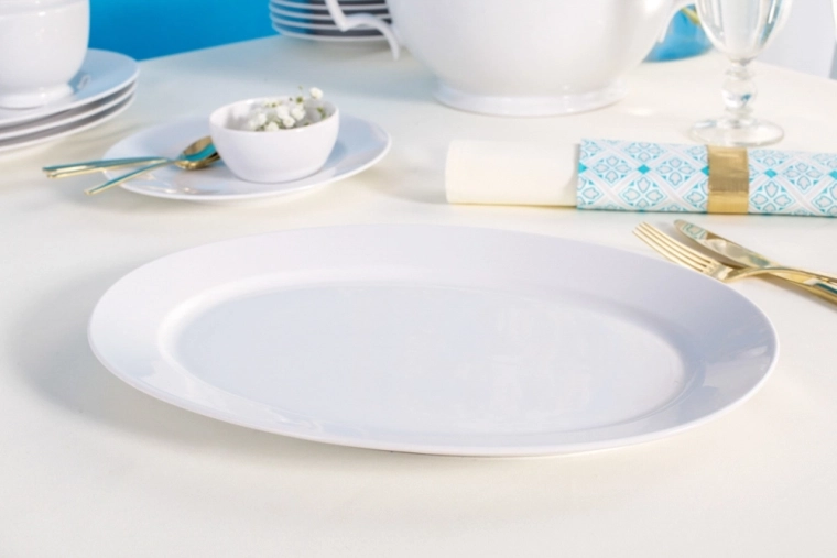 Ovale vorm voor elegant serveren