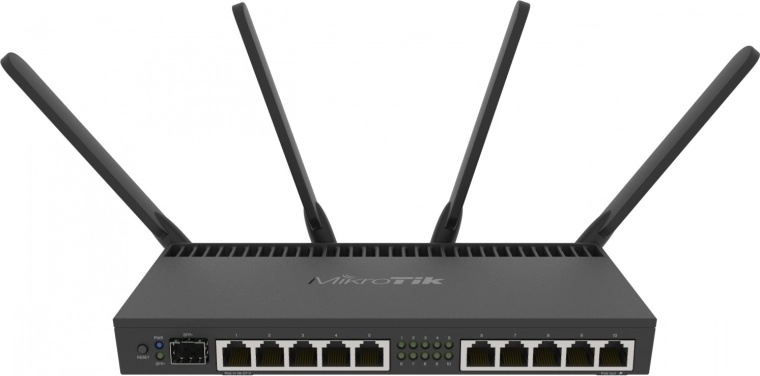 MikroTik dual-band gigabitrouter AC met xDSL en SFP+