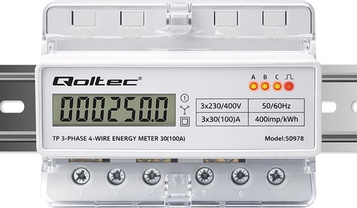 LED-indicatie met pulsconstante 400 imp/kWh