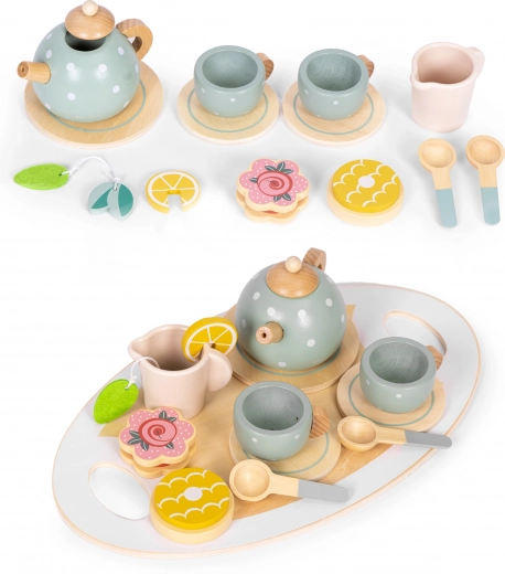 Houten theeservies 14-delig ECOTOYS