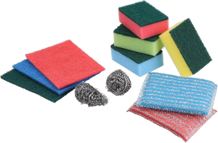 Set afwassponzen 11 stuks – mix van soorten