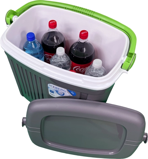 Grote inhoud en plaats voor 2 l flessen rechtop