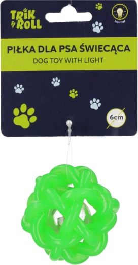 Lichtgevende bal voor honden, groen