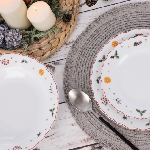Kerstmotief dat de feesttafel compleet maakt
