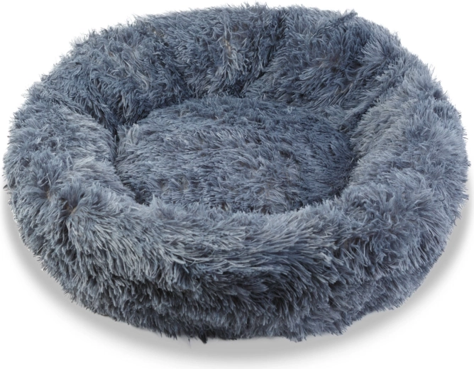 Ronde honden- en kattenmand 60 cm grijs