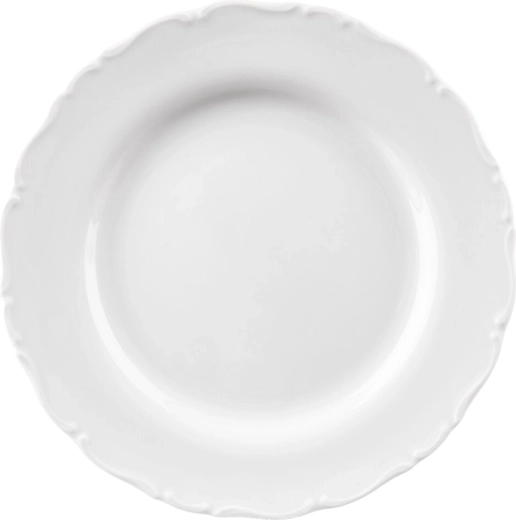 Porseleinen ondiep bord MONA met rand 24,5 cm