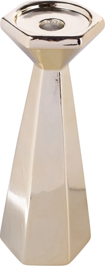 Gouden kegelvormige kandelaar 24,5 cm