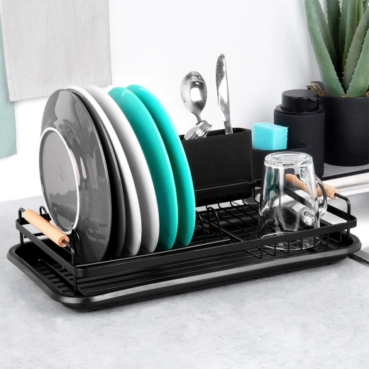 Uitneembare lekbak en een droog werkblad