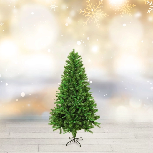 Kunstkerstboom 120 cm, tweekleurig