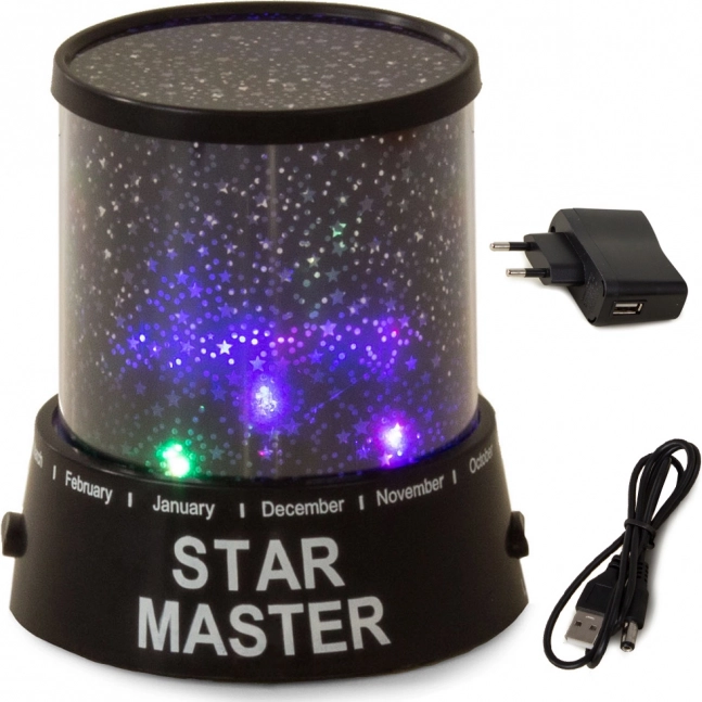 Star Master sterrenhemelprojector – nachtlamp met USB- en batterijvoeding