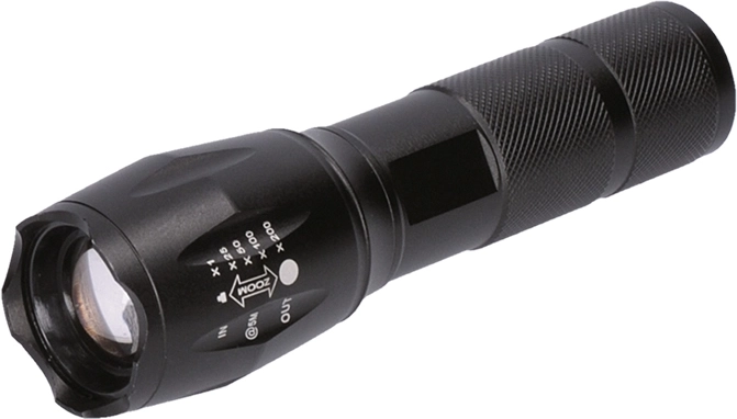 Solight oplaadbare ledzaklamp 300 lm met Cree-diode, zoom en powerbankfunctie - 1 stuk