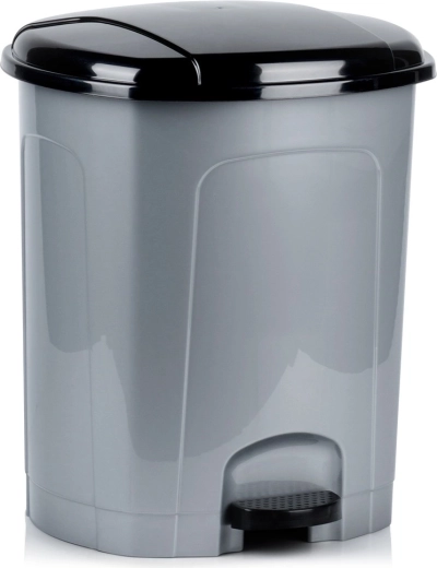 Plastic pedaalemmer 30 l – grijs